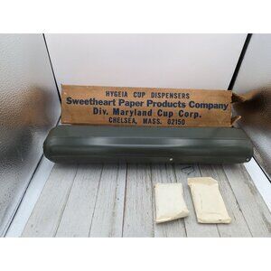 Hygeia Cup Dispenser Vintage Sweetheart Paper Products Co Green in Box Hardware